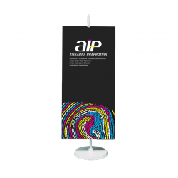 Namizna zastavica - 90x230mm in PVC stojalo
